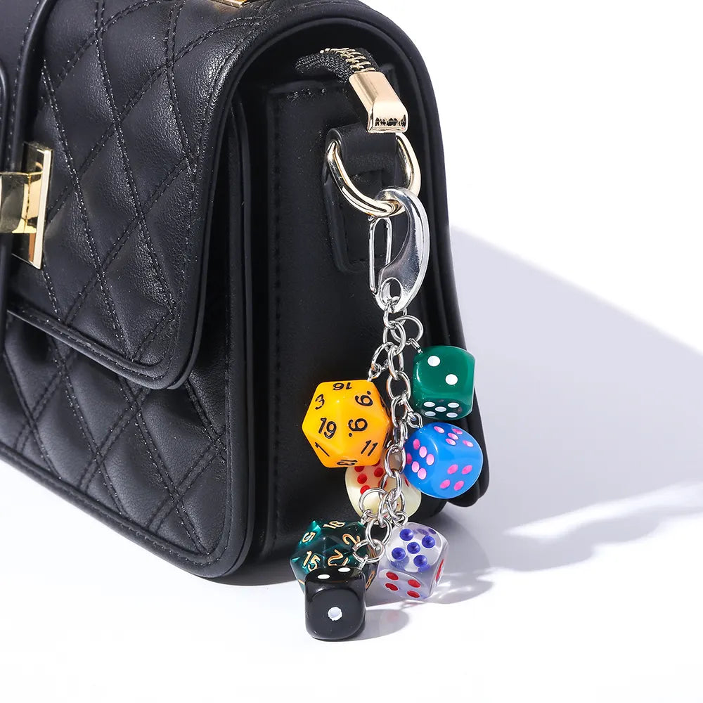 Dice and Billiard Ball Bag Charm