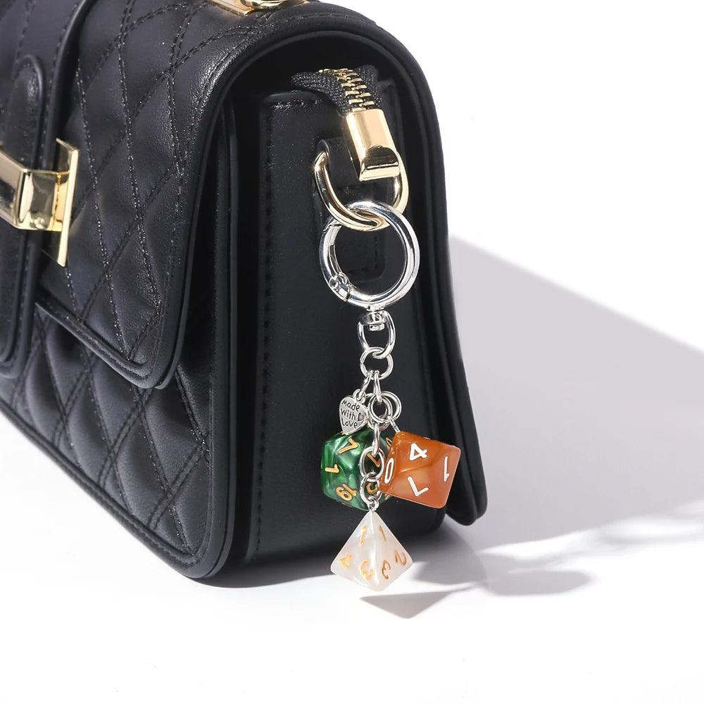 Dice and Billiard Ball Bag Charm