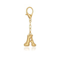 Gold Letter Bag Charm