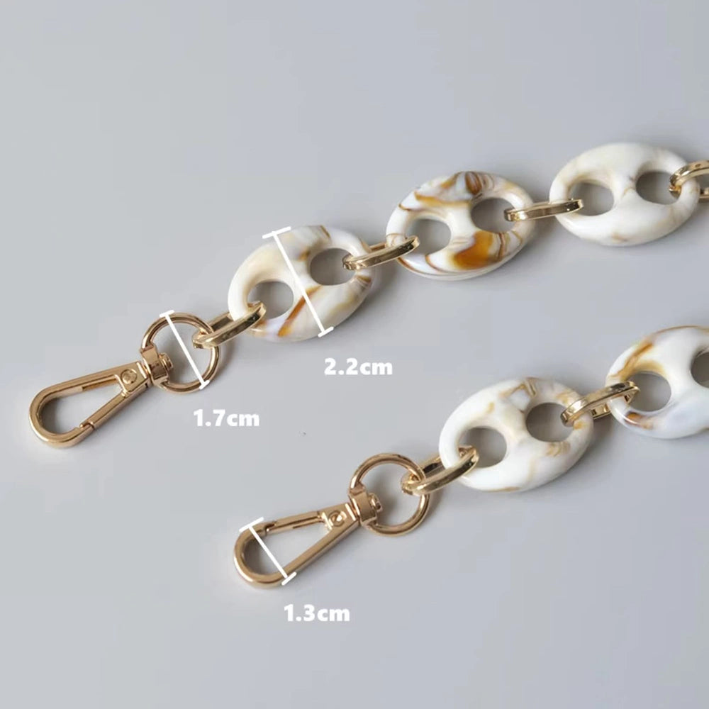 Acrylic Resin Chain Bag Charm