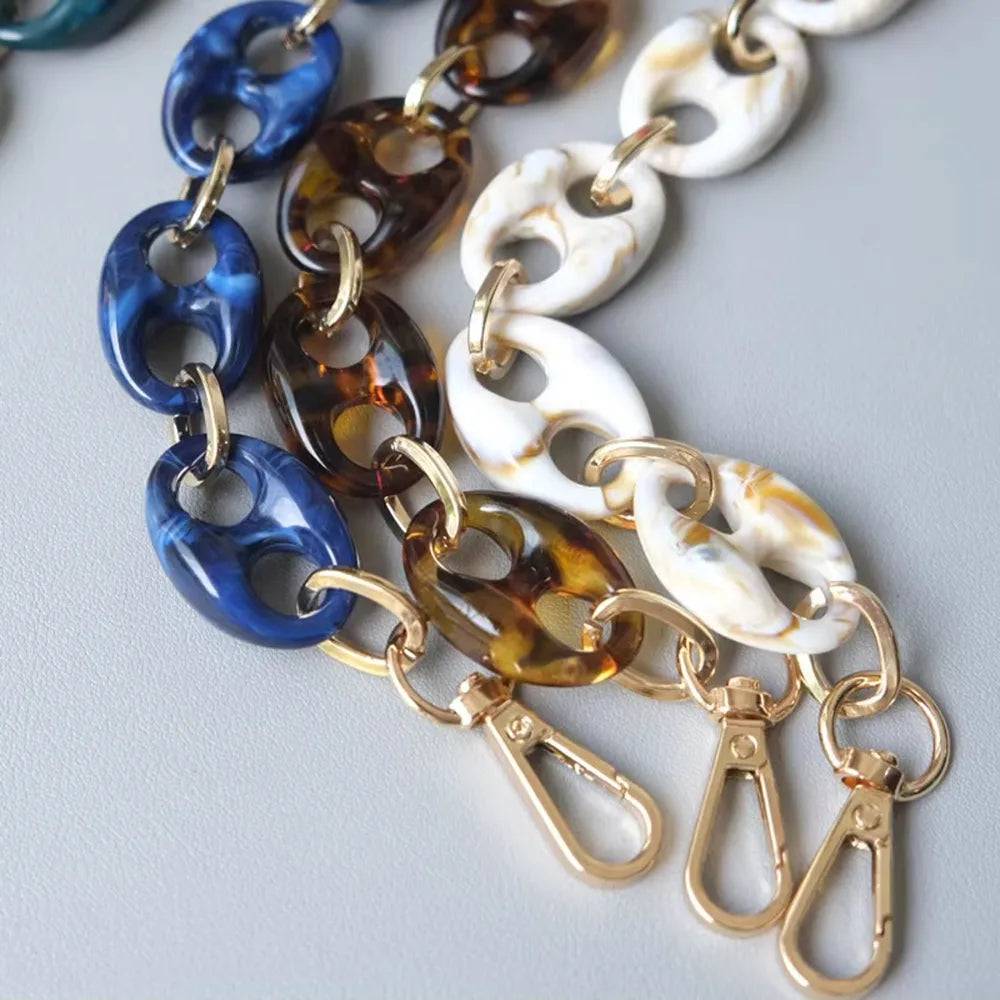 Acrylic Resin Chain Bag Charm