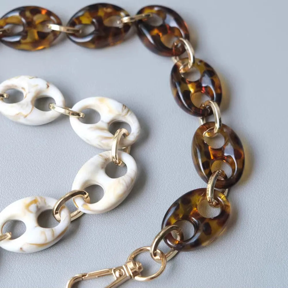 Acrylic Resin Chain Bag Charm