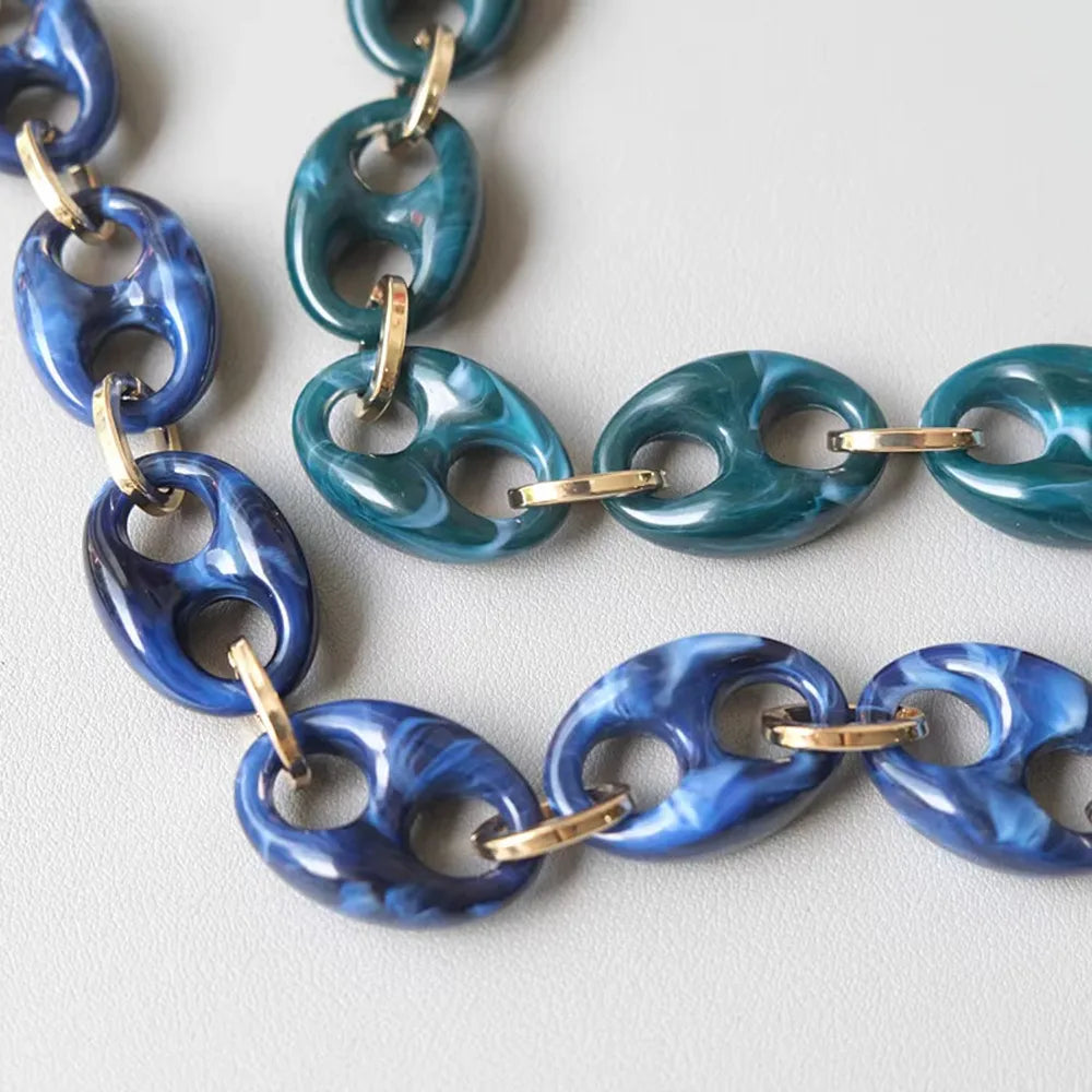 Acrylic Resin Chain Bag Charm