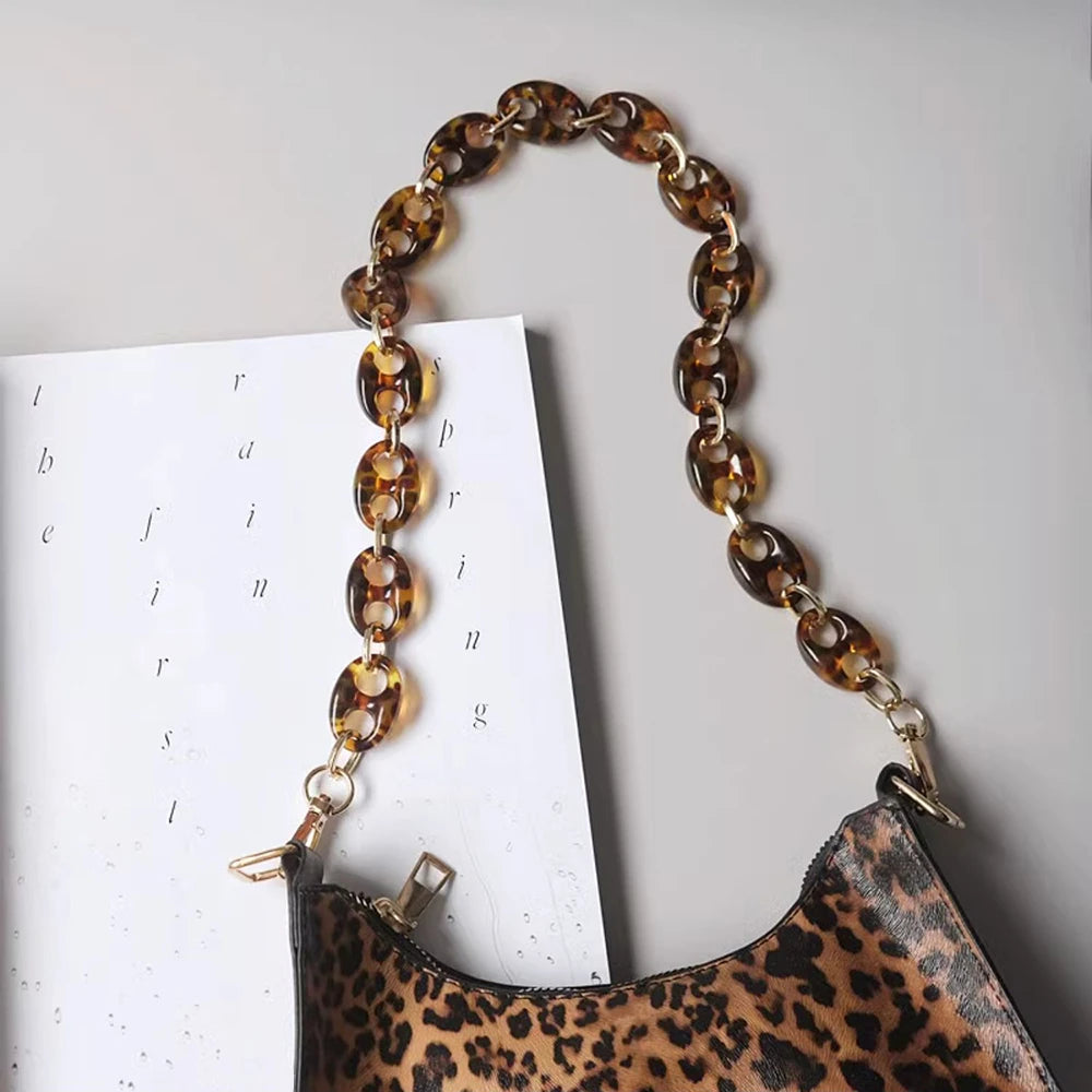 Acrylic Resin Chain Bag Charm