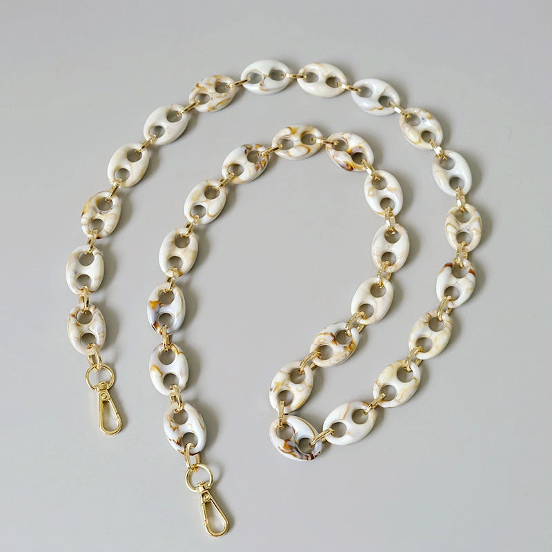 Acrylic Resin Chain Bag Charm