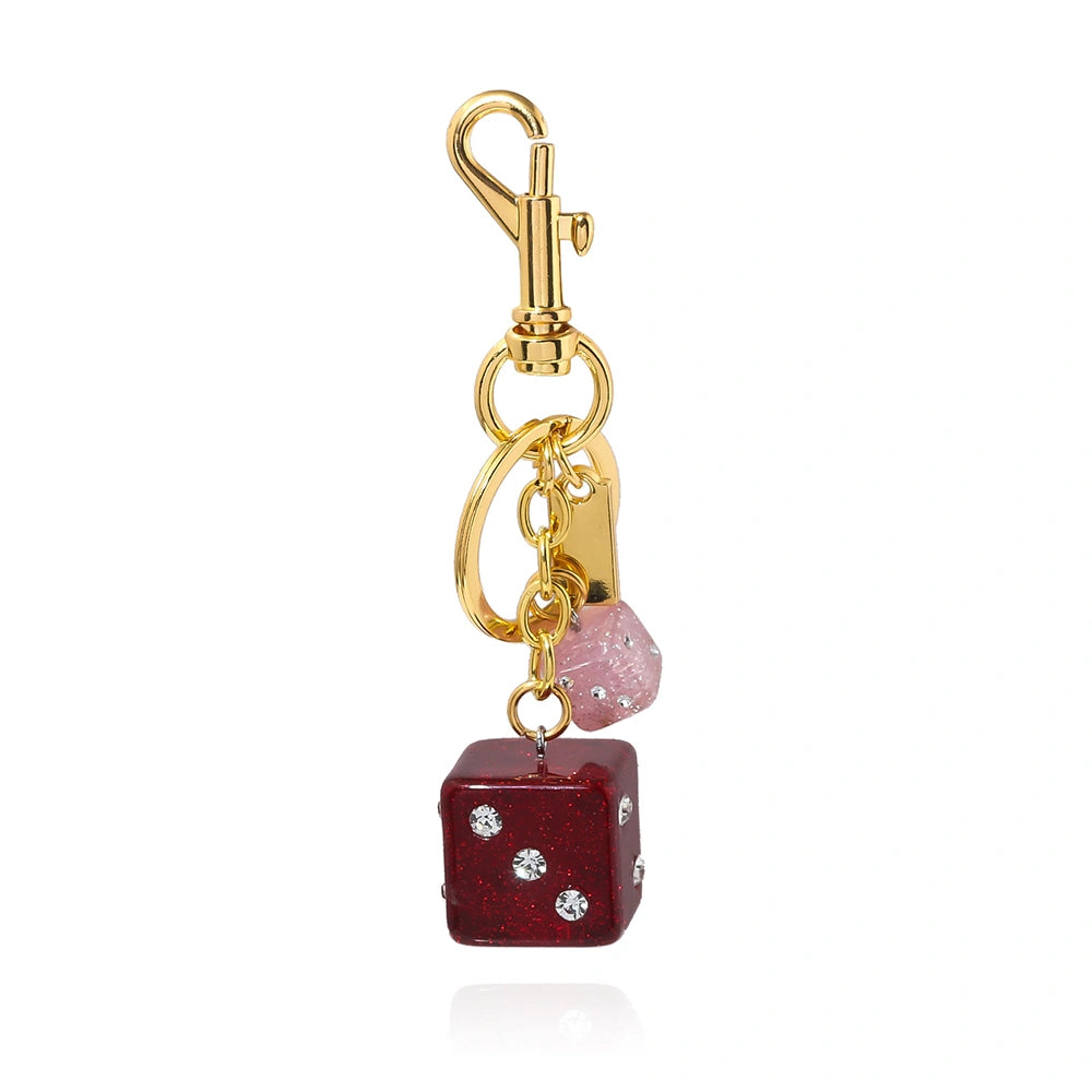 Dice and Billiard Ball Bag Charm