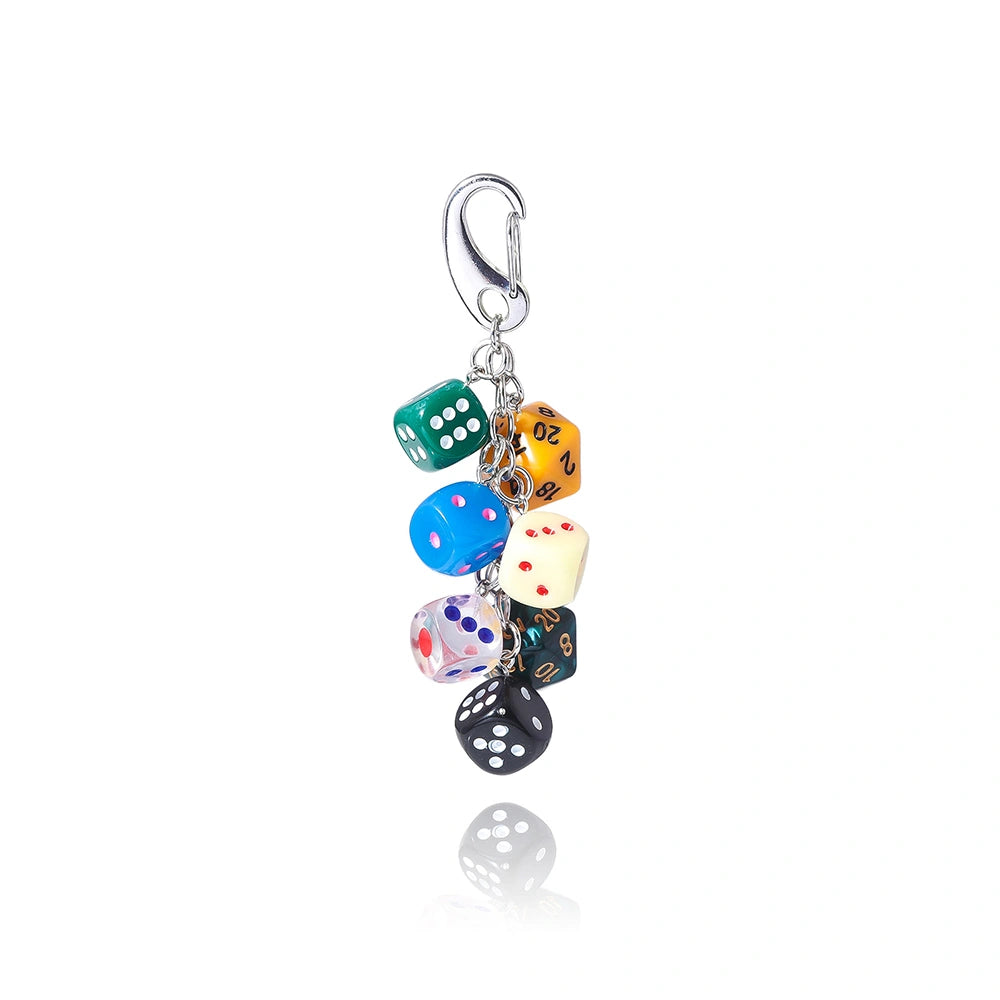 Dice and Billiard Ball Bag Charm