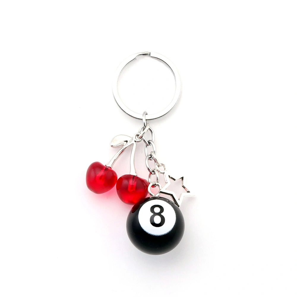 Dice and Billiard Ball Bag Charm