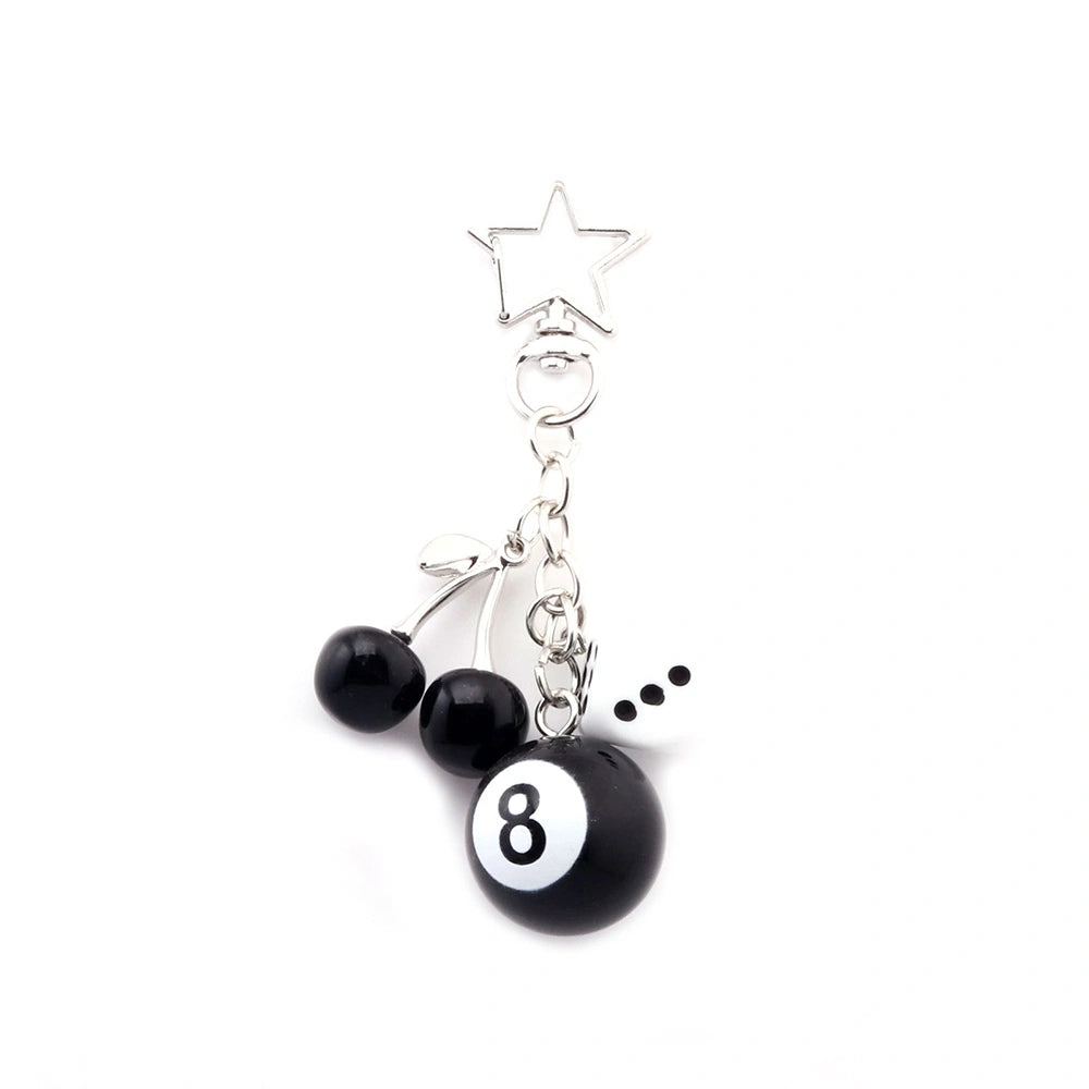 Dice and Billiard Ball Bag Charm
