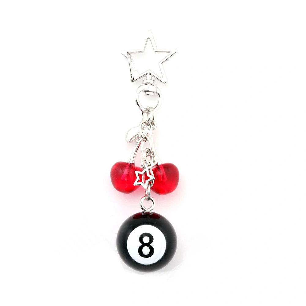 Dice and Billiard Ball Bag Charm