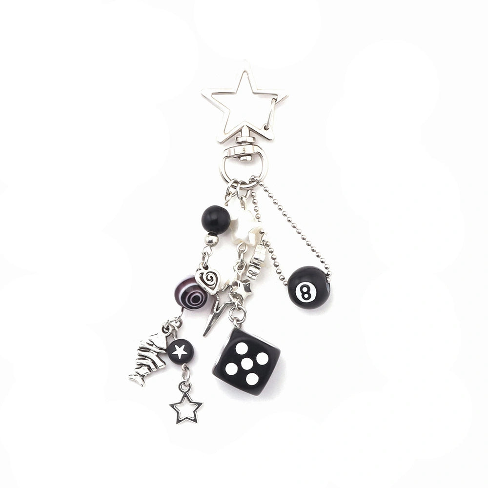 Dice and Billiard Ball Bag Charm