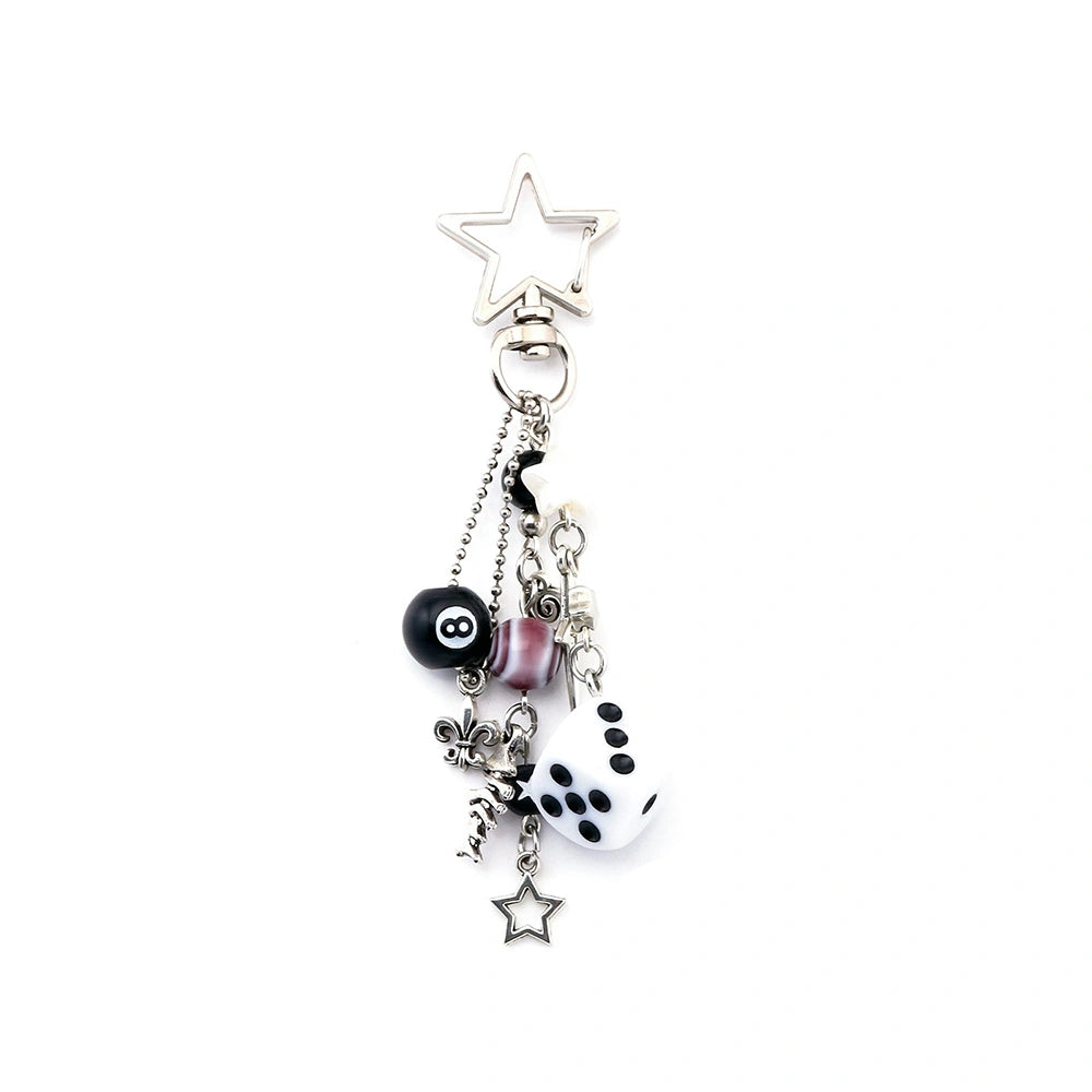 Dice and Billiard Ball Bag Charm