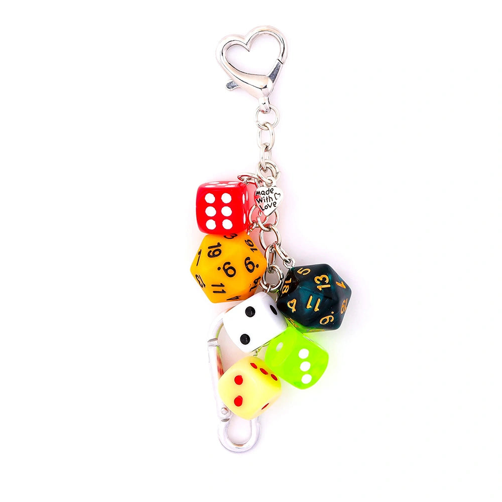 Dice and Billiard Ball Bag Charm
