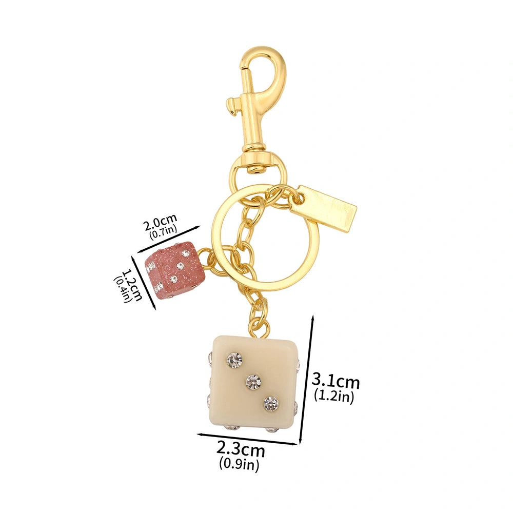 Dice and Billiard Ball Bag Charm