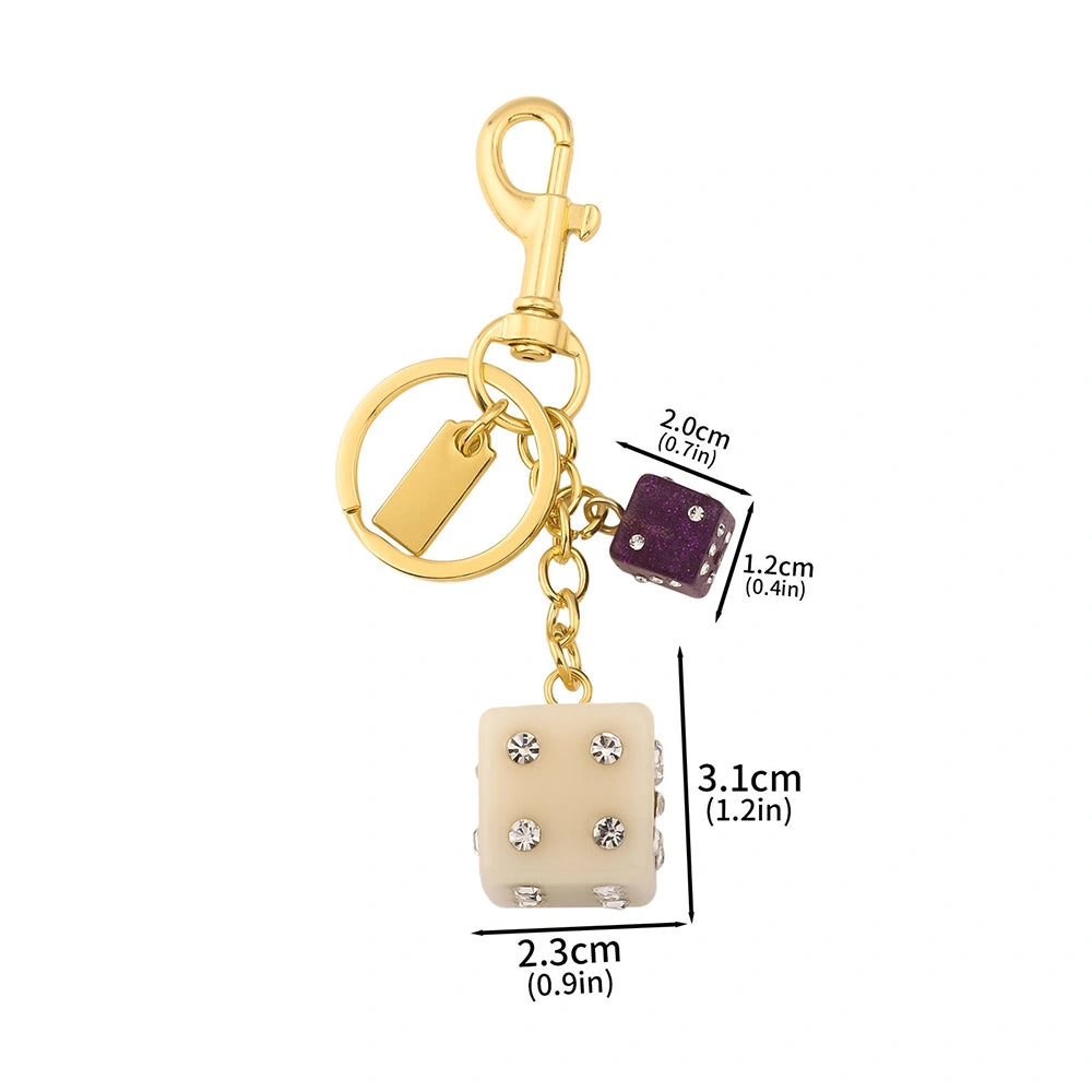 Dice and Billiard Ball Bag Charm