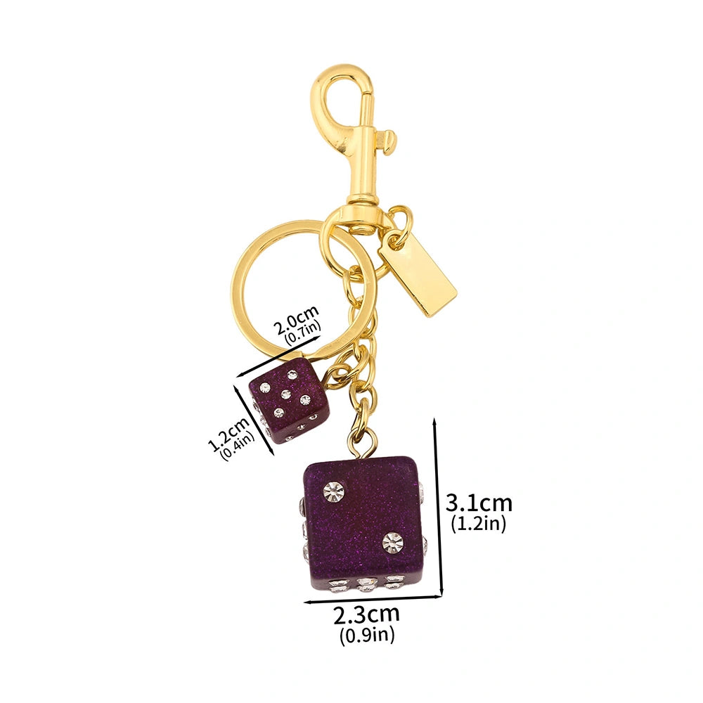 Dice and Billiard Ball Bag Charm