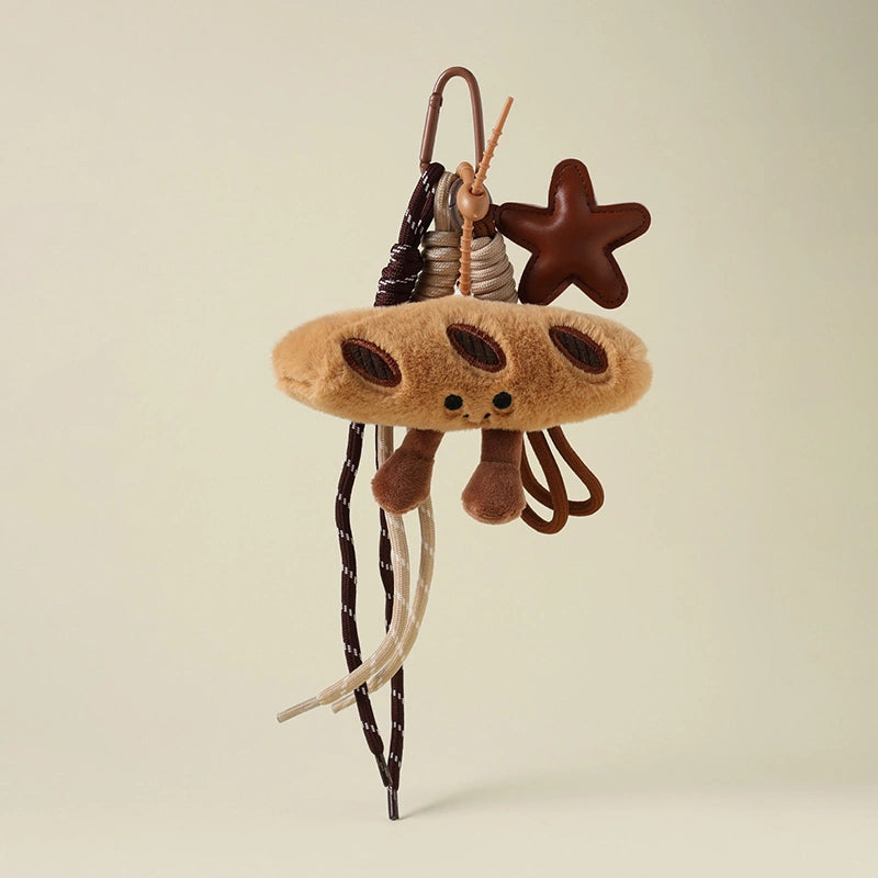Croissant Baguette Star Bag Charm