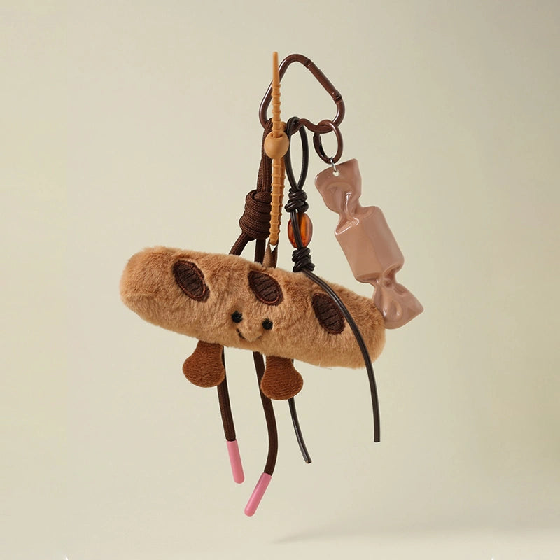 Croissant Baguette Star Bag Charm