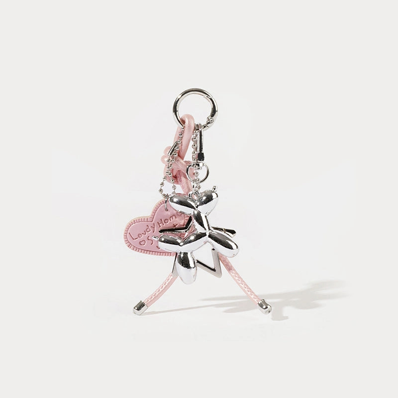 Balloon Dog Keychain Bag Charm