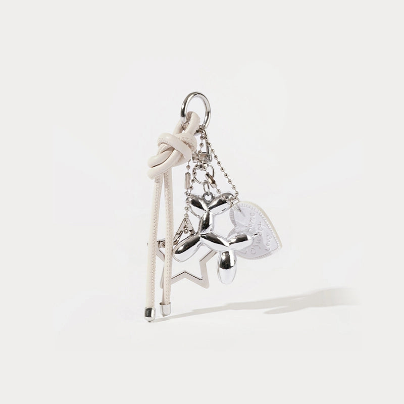 Balloon Dog Keychain Bag Charm