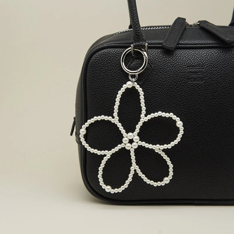 Beaded Flower Bag Charm
