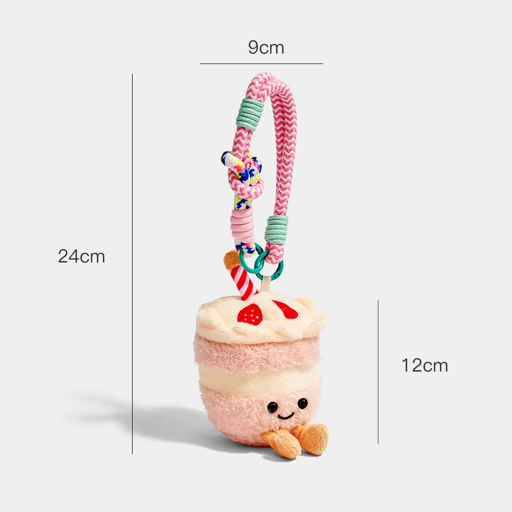 Birthday Cake Plush Bag Charm