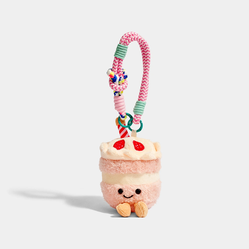 Birthday Cake Plush Bag Charm