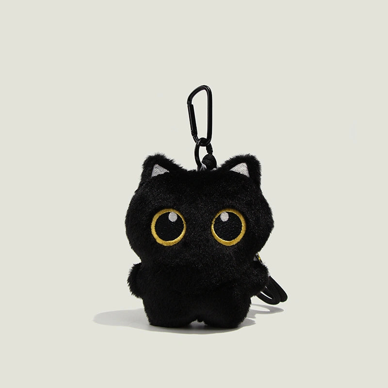 Black Cat Plush Bag Charm
