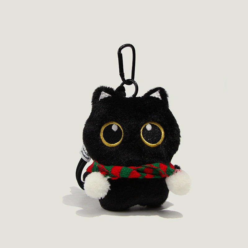 Black Cat Plush Bag Charm