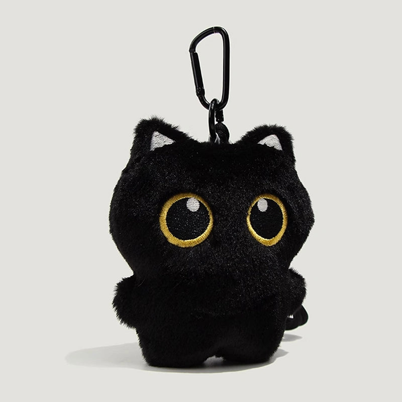Black Cat Plush Bag Charm