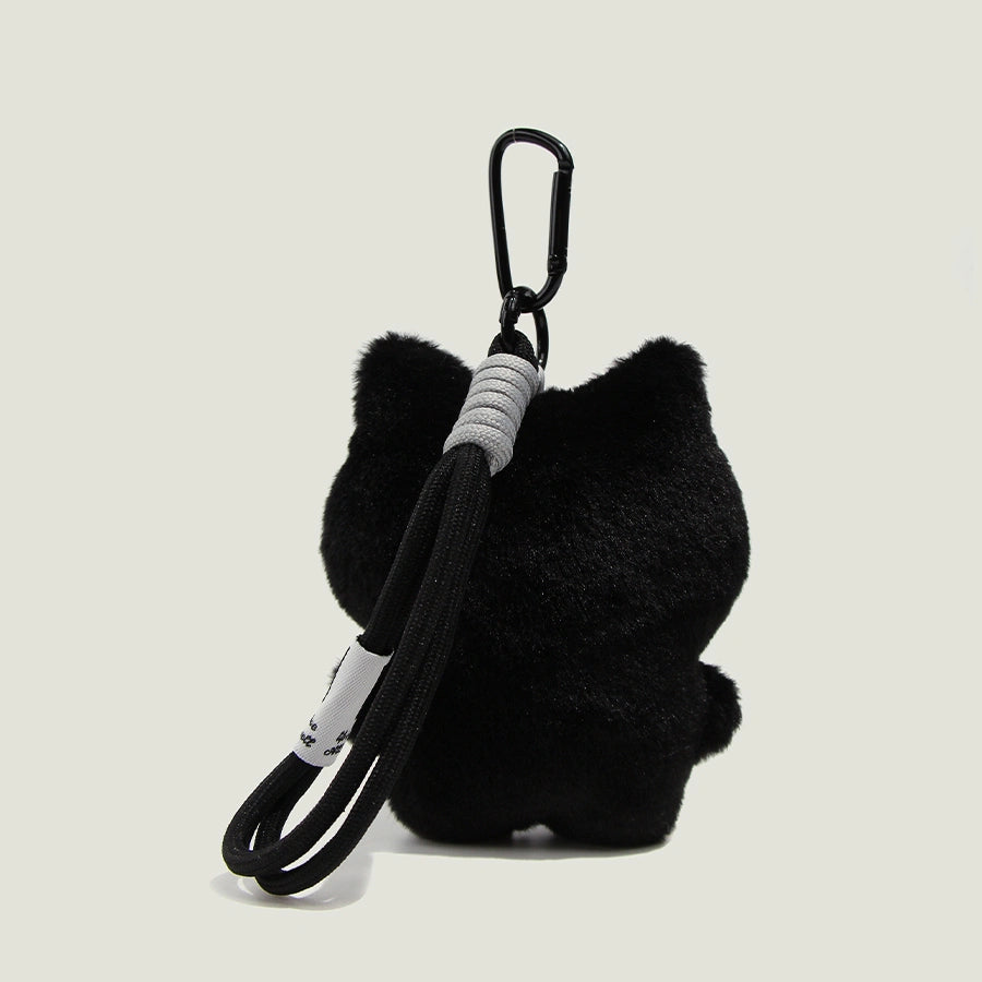Black Cat Plush Bag Charm