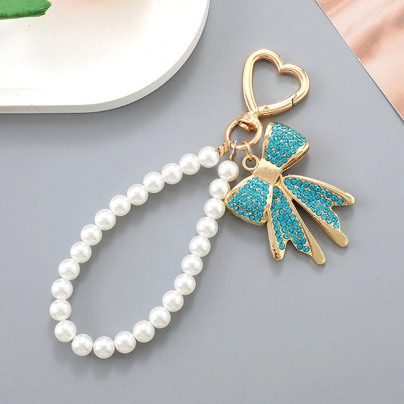 Bow Pearl Bag Charm