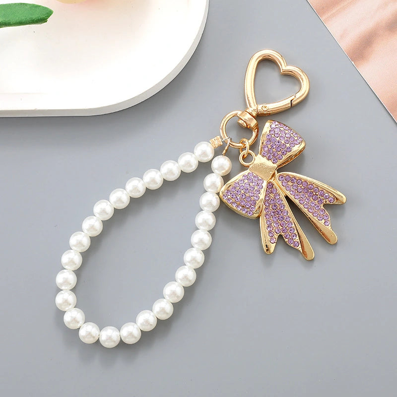 Bow Pearl Bag Charm