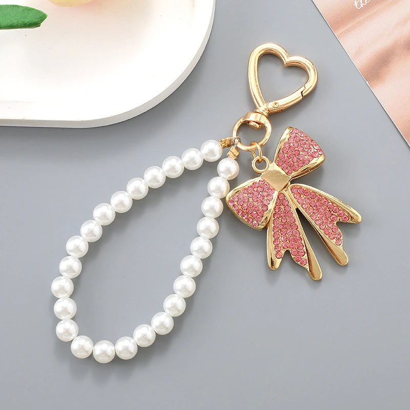 Bow Pearl Bag Charm