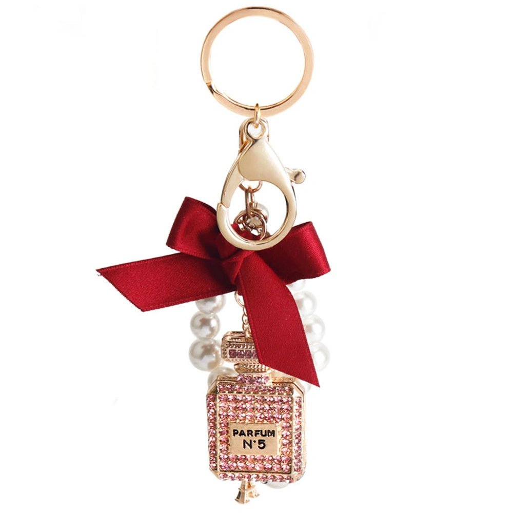 Bow Perfume Bottle Bag Charm