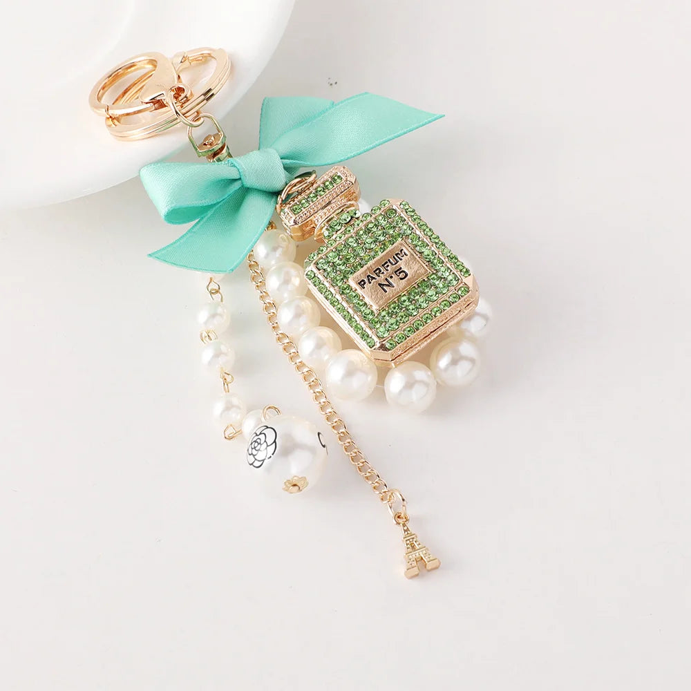 Bow Perfume Bottle Bag Charm