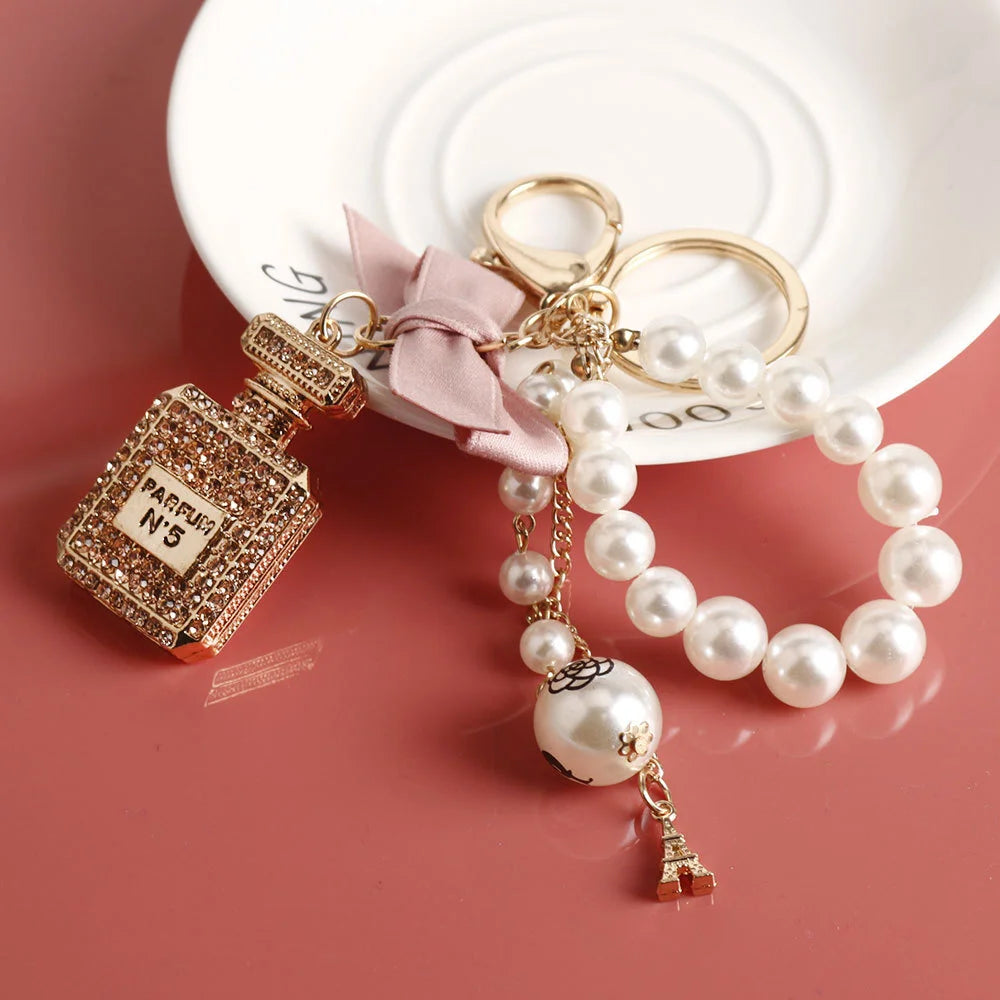 Bow Perfume Bottle Bag Charm
