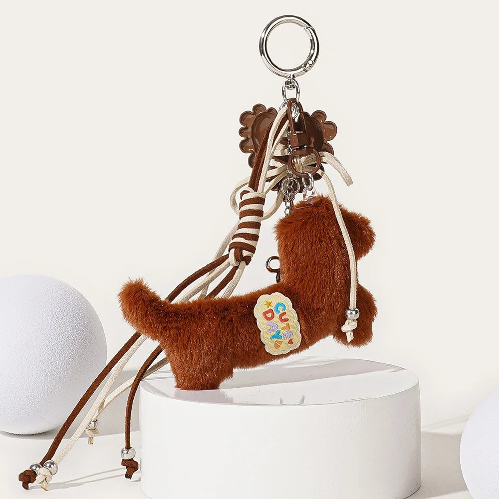 Bowknot Dachshund Dog Bag Charm
