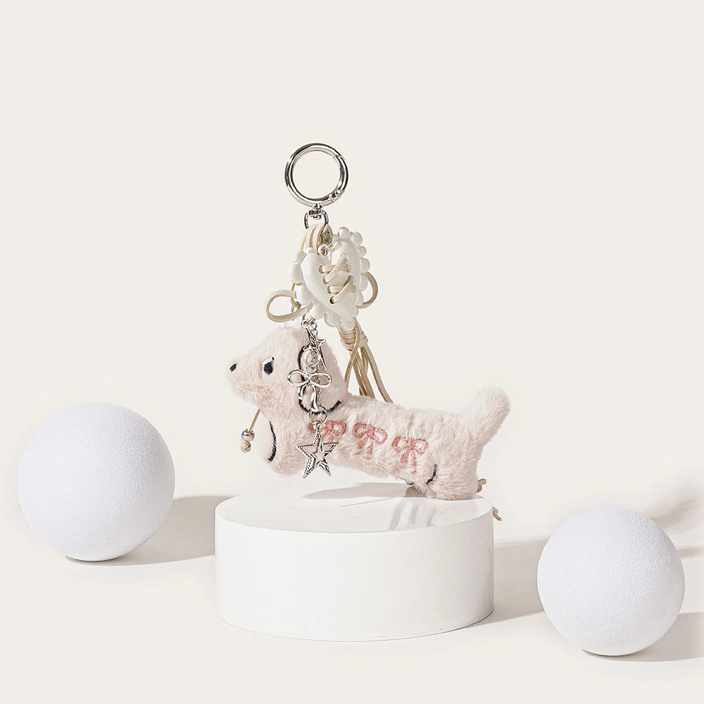 Bowknot Dachshund Dog Bag Charm