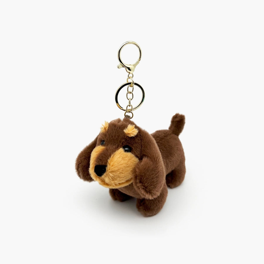 Brown Dachshund Dog Bag Charm