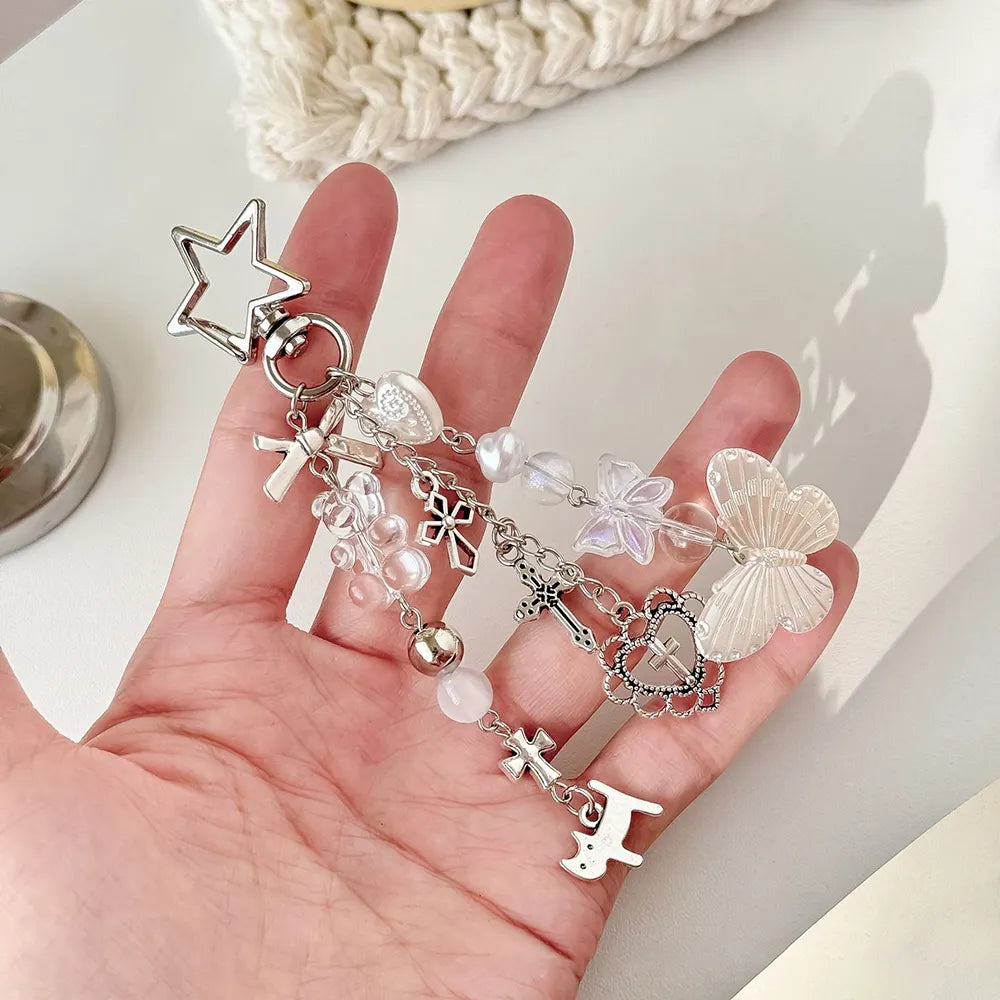 Butterfly Beaded Bag Charm