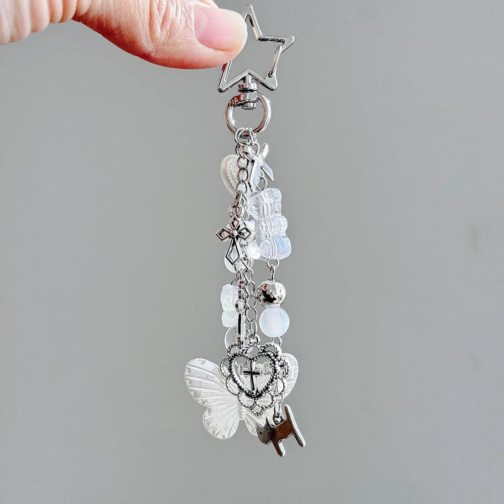 Butterfly Beaded Bag Charm