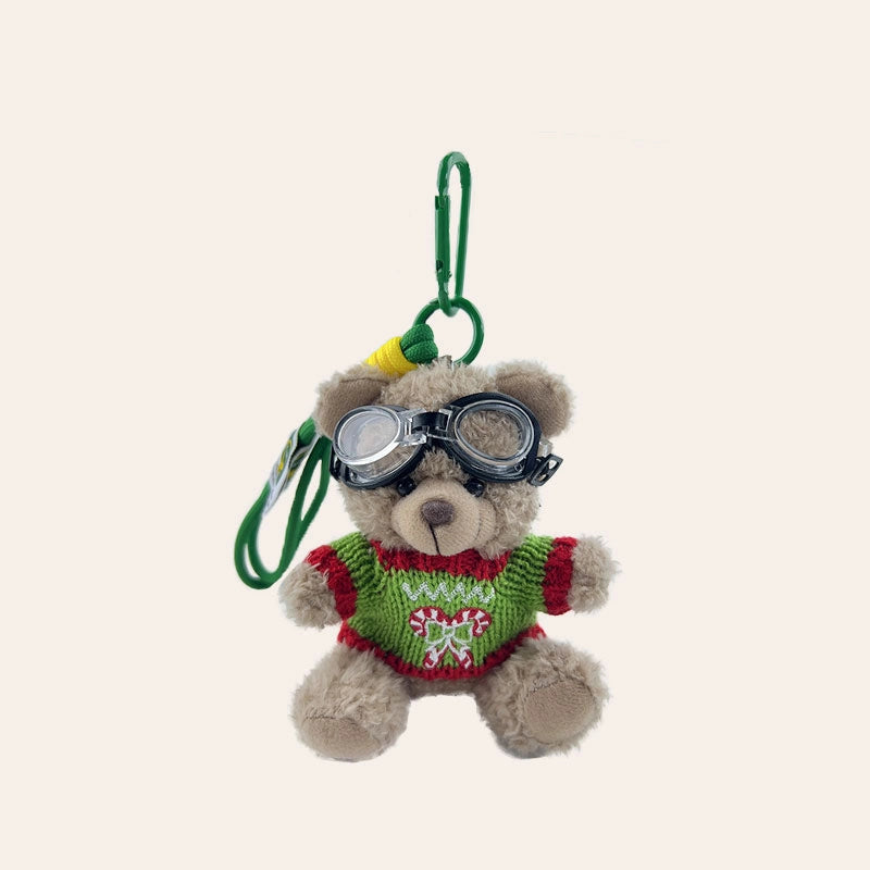 Christmas Bear Bag Charm