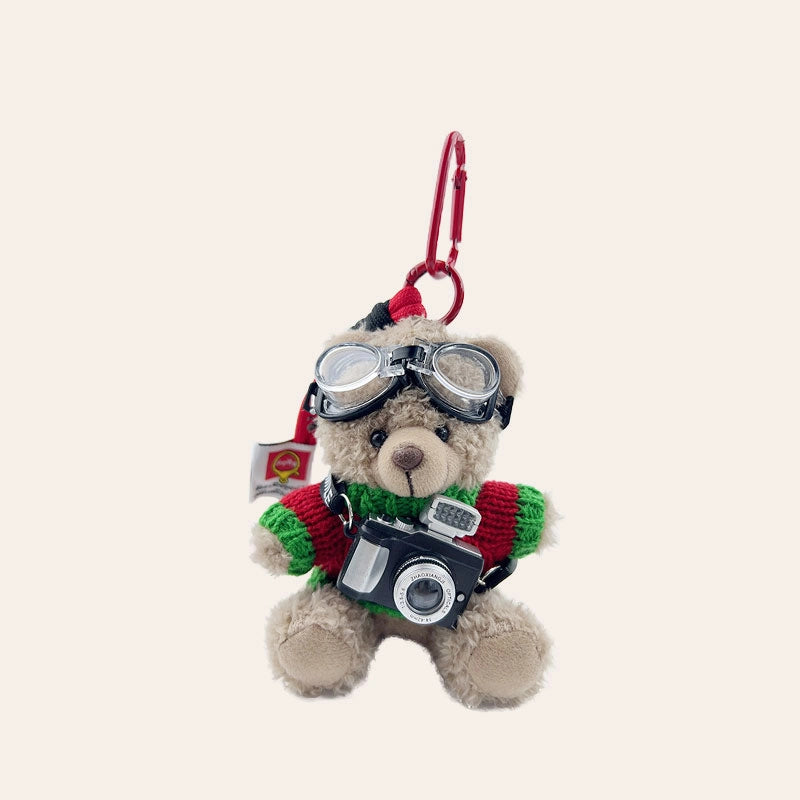 Christmas Bear Bag Charm