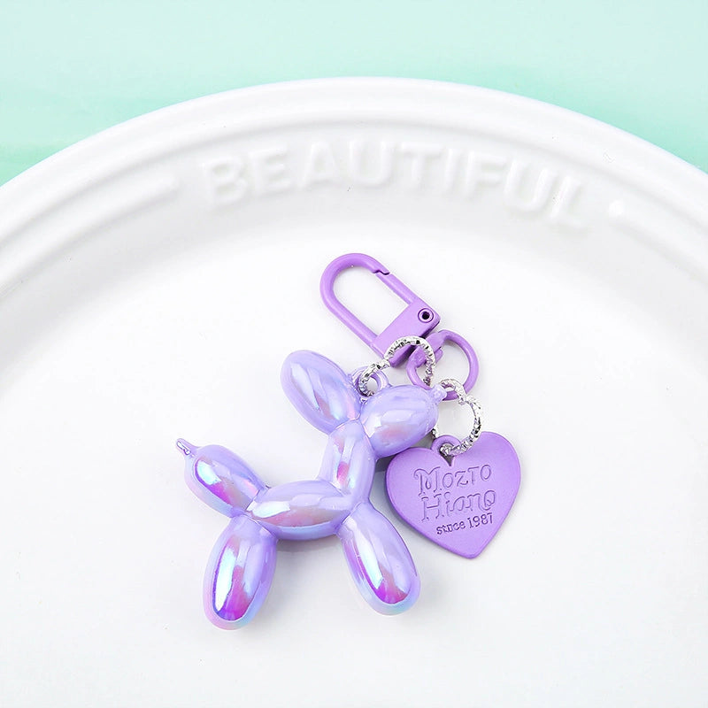Candy Color Balloon Dog Bag Charm