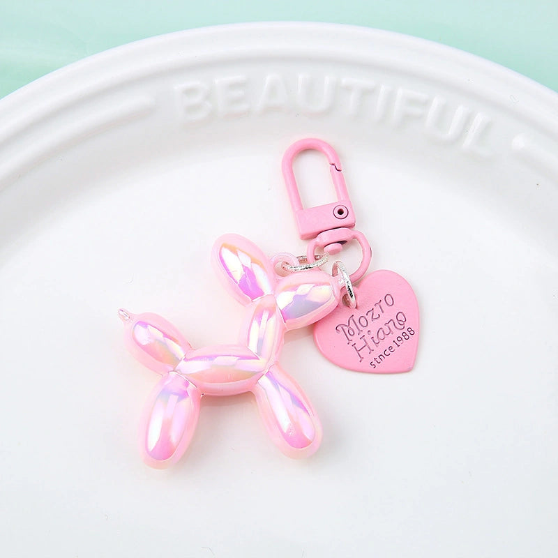 Candy Color Balloon Dog Bag Charm