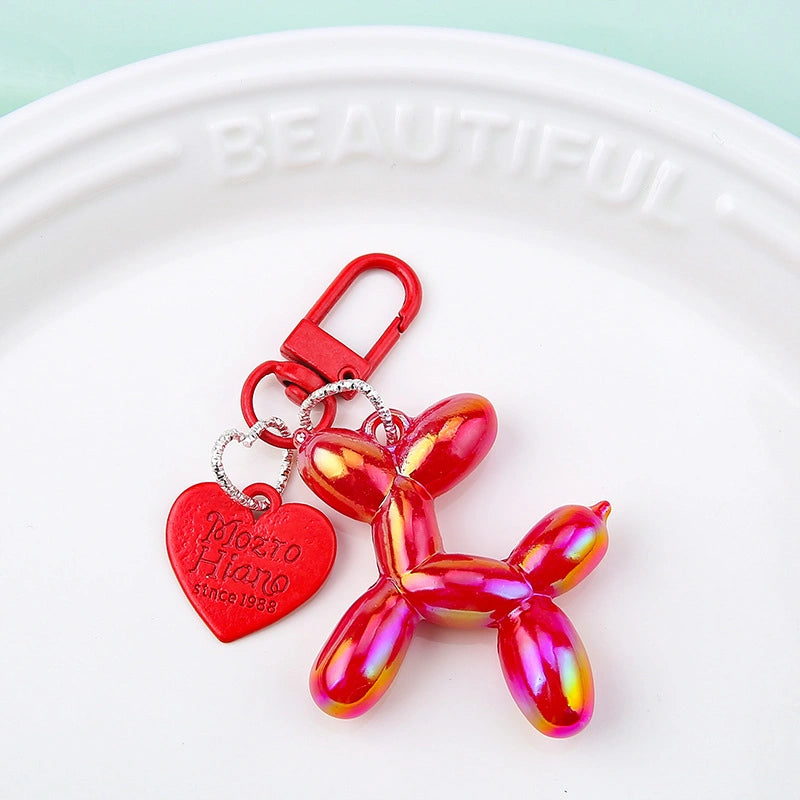 Candy Color Balloon Dog Bag Charm