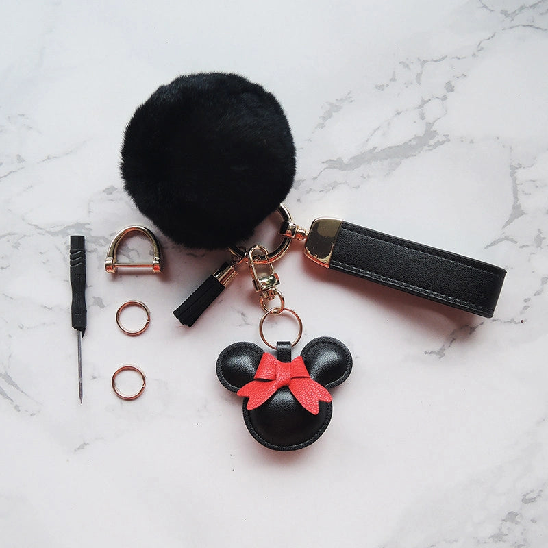 Mouse Bow Bag Charm