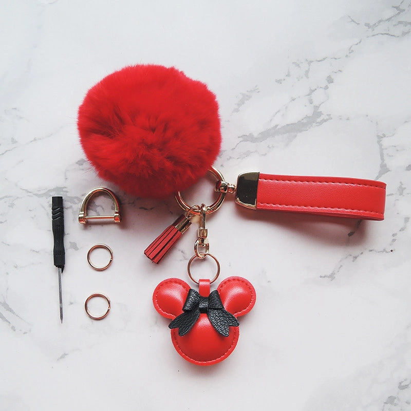 Mouse Bow Bag Charm