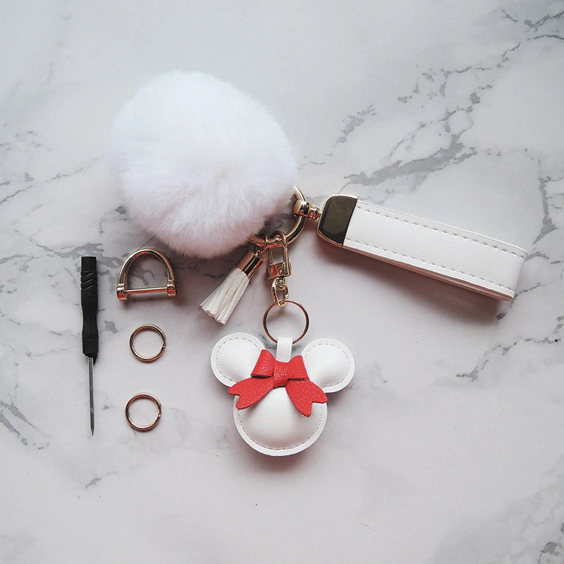 Mouse Bow Bag Charm